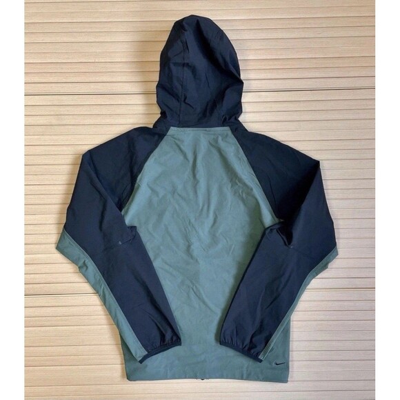 New Nike Tech Windrunner Woven Full-Zip JacketLarge Black Green HM7151 338 Men L - Picture 6 of 14
